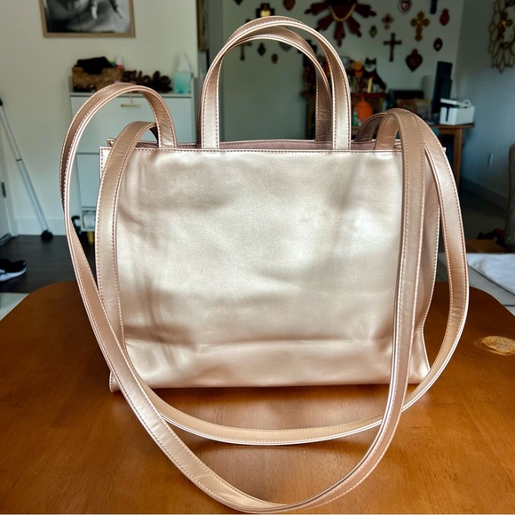 Telfar Rose Gold MED Shopping Bag - Picture 4 of 8